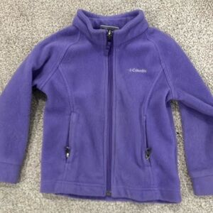 Columbia Purple Full-Zip Fleece Jacket